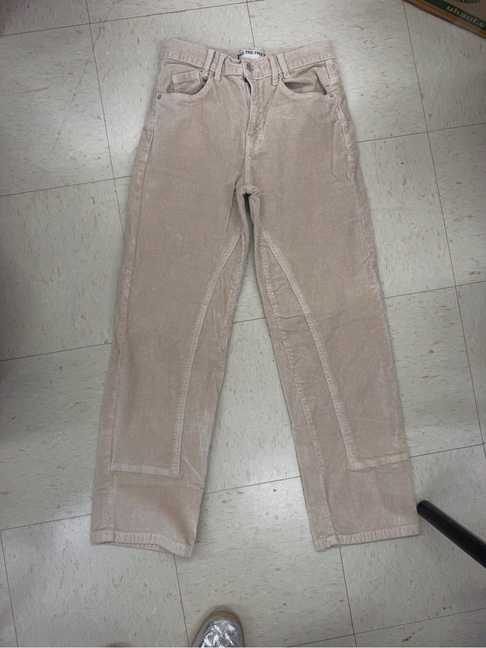 We The Free womens Light Beige Corduroy Pants